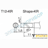T12-KR - паяльная сменная композитная головка для станций FX-950/ FX-951/FX-952/FM-203