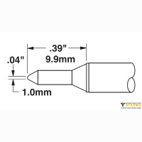 Картридж-наконечник для MX, конус 1.0 х 9.9 мм