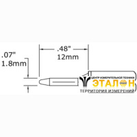 Metcal CVC-7CN1208S (замена STTC-102). Паяльное жало для СV/MX конус 1.78 мм