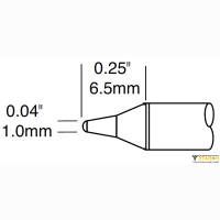 Metcal CVC-9CN0010P (замена STTC-801P). Паяльное жало для СV/MX конус 1.0 &times; 6.5 мм