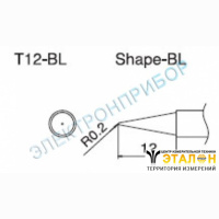T12-BL - паяльная сменная композитная головка для станций FX-950/ FX-951/FX-952/FM-203
