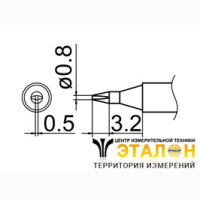 T12-D08 - паяльная сменная композитная головка для станций FX-950/ FX-951/FX-952/FM-203
