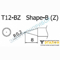 T12-BZ - паяльная сменная композитная головка для станций FX-950/ FX-951/FX-952/FM-203