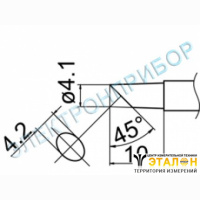 T12-CF4Z - паяльная сменная композитная головка для станций FX-950/ FX-951/FX-952/FM-203
