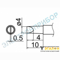 T12-D4Z - паяльная сменная композитная головка для станций FX-950/ FX-951/FX-952/FM-203