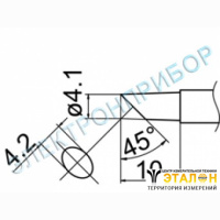 T12-C4Z - паяльная сменная композитная головка для станций FX-950/ FX-951/FX-952/FM-203
