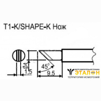 T1-K - паяльная сменная композитная головка для станции Hakko FX-951 ESD