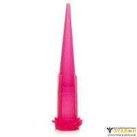 Techcon TT25-RIGID-PK. Иглы пластиковые ⌀0.254 мм конические жесткие Red 25