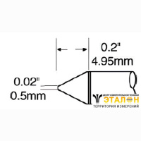 Metcal SCP-CN05. Паяльное жало для MFR-H1 конус 0.5 &times; 4.95 мм