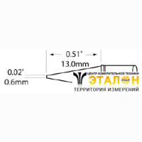 Metcal SFP-CNL06. Паяльное жало для MFR-H1 конус удлиненный 0.6 &times; 14.9 мм