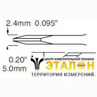 Metcal STV-DRK45A. Паяльное жало для PS900 ножевидное 4.5 &times; 15.1 мм