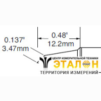 Metcal SCV-DRH420A. Паяльное жало для PS900 миниволна 2.0 &times; 12.2 мм