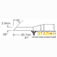 Metcal SFV-DRH420AR. Паяльное жало для PS900 миниволна удлиненная 2.0 &times; 20.7 мм