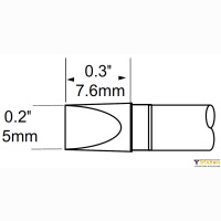 Metcal SFP-CH50. Паяльное жало для MFR-H1 клин 5.0 &times; 7.6 мм