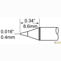 Metcal SFP-CN04. Паяльное жало для MFR-H1 конус 0.4 &times; 8.6 мм