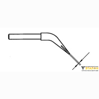 Weller WTA 1S (T0054414599). Комплект наконечников клиновидных изогнутых для термопинцета WTA 50