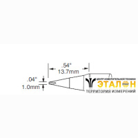 Metcal STV-CH10AR. Паяльное жало для PS900 клин удлиненный 1.0 &times; 13.7 мм