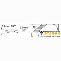 Metcal SCV-DRK50. Паяльное жало для PS900 ножевидное 5.0 &times; 14 мм