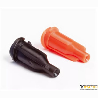 TE7015LBPK Заглушка картриджа нижняя с резьбой черная.(50шт) Techcon