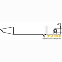 Weller XT GW2 (T0054473599). Жало паяльное 3,5 мм коническое со скосом, микроволна