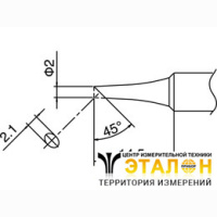 T18-C2 - паяльная сменная головка для паяльника HAKKO FX-8801ESD