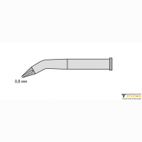 Weller XT HX (T0054473799). Жало паяльное 0,8 мм коническое изогнутое