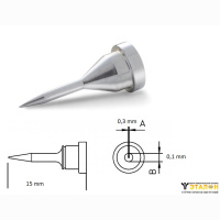 Weller LT 1SCNW (T0054449799). Жало паяльное 0,3 мм клиновидное
