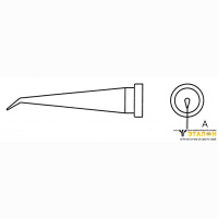 Weller LT 1LX (T0054442499). Жало паяльное 0,2 мм коническое изогнутое