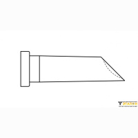 Weller LT GW2 (T0054451199). Жало паяльное 3,5 мм коническое со скосом, микроволна
