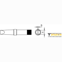 Weller PT E9 (4PTE9-1). Жало паяльное 5,6 мм клиновидное с умным режимом терморегулировки