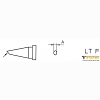 Weller LT F (T0054440899). Жало паяльное 1,2 мм коническое со скосом