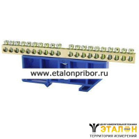 Шина нулевая &quot;N&quot; 20 6х9 мм (с синим DIN-изолятором)