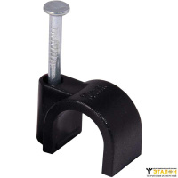 Скоба черная 8 мм круглая