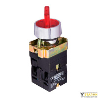 Кнопка поворотная XB2-BK2465 2-х поз. (с подсветкой)