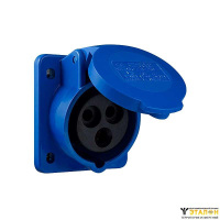 Гнездо врезное ГВ 16А/3 2Р+РЕ (413)