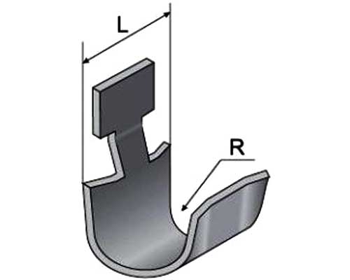 Габаритная схема подвески закладной К341
