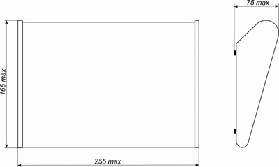 Рис.1. Габаритный чертеж устройства переговорного ППУ.М2В