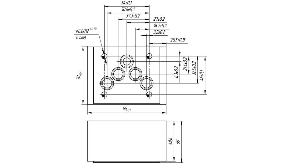 Конструктивная схема клапана КОМ-10.3