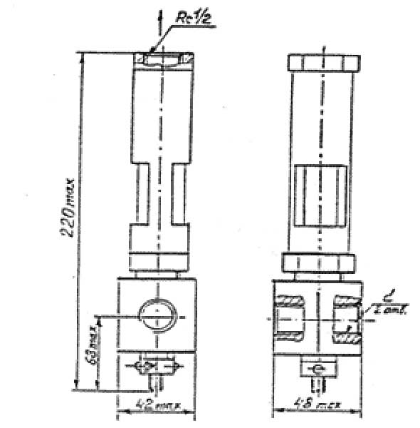 Схема маслораспределителя БДИД-10 с указателем потока