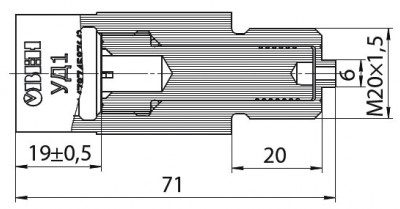 Габаритные размеры ОВЕН УД Габаритные размеры ОВЕН УД