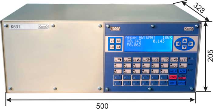 Габаритные размеры устройства К531